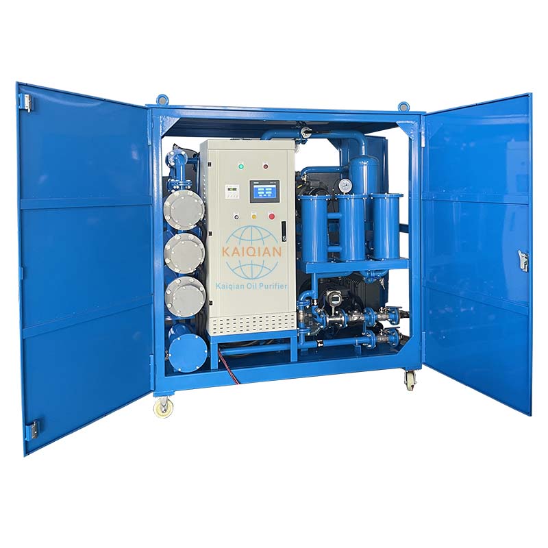 PLC two-stage vacuum oil purifier