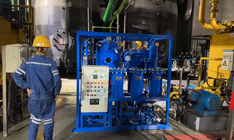 Transformer oil purifier customer site